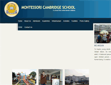 Tablet Screenshot of montessoricambridgeschool.com